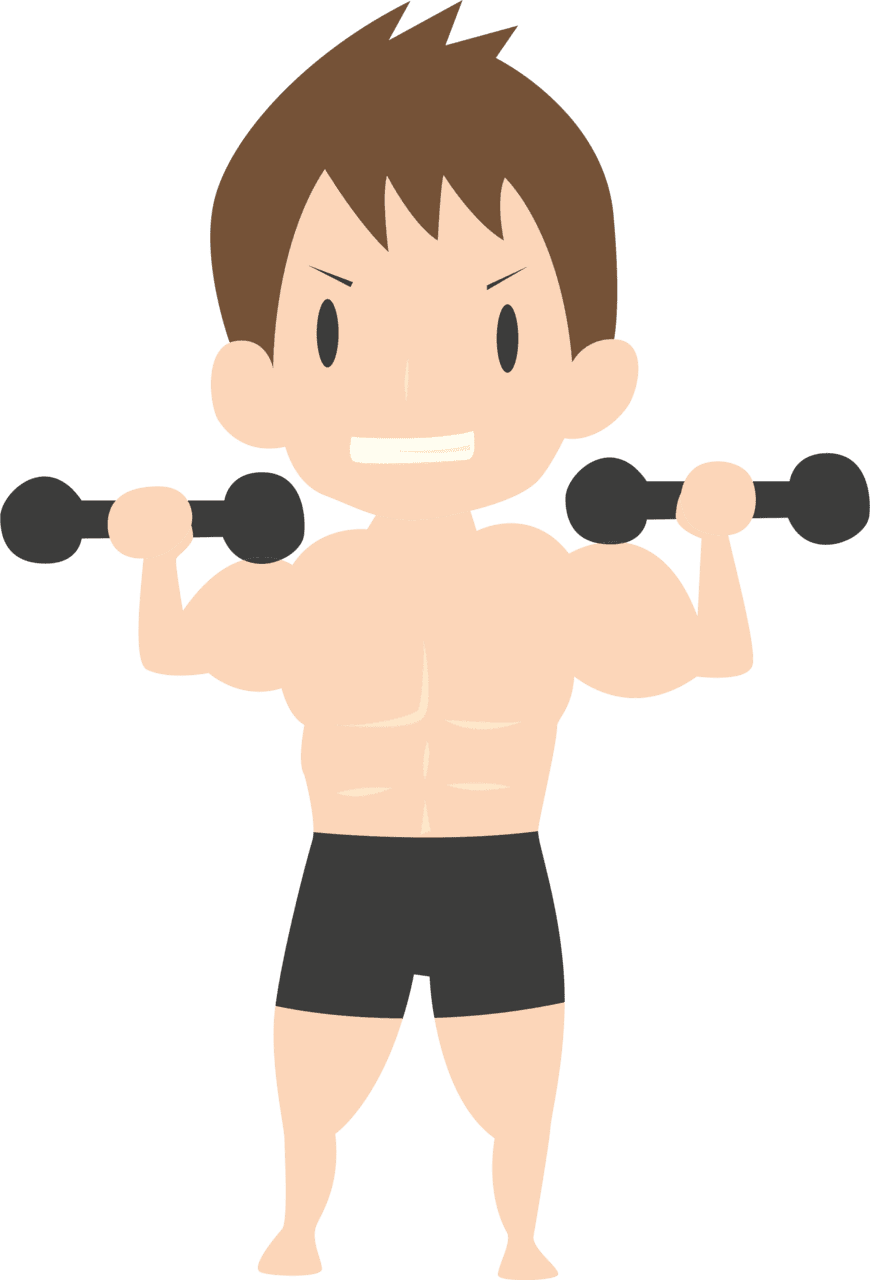 Dumbbell training vector clipart images 2