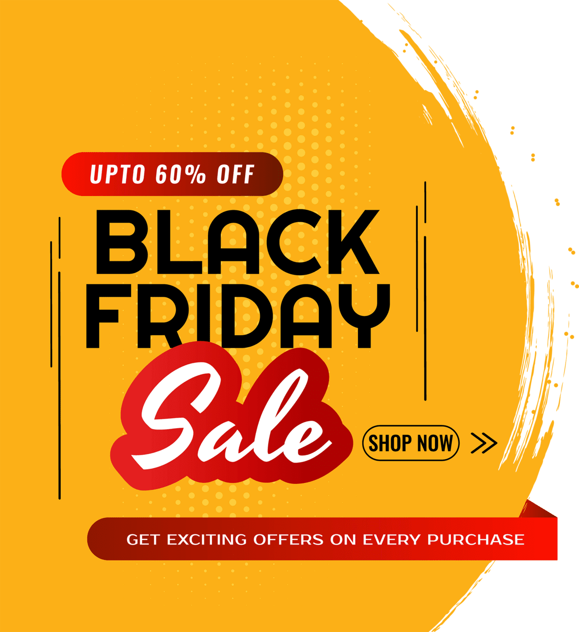 Black friday sale abstract clipart logo