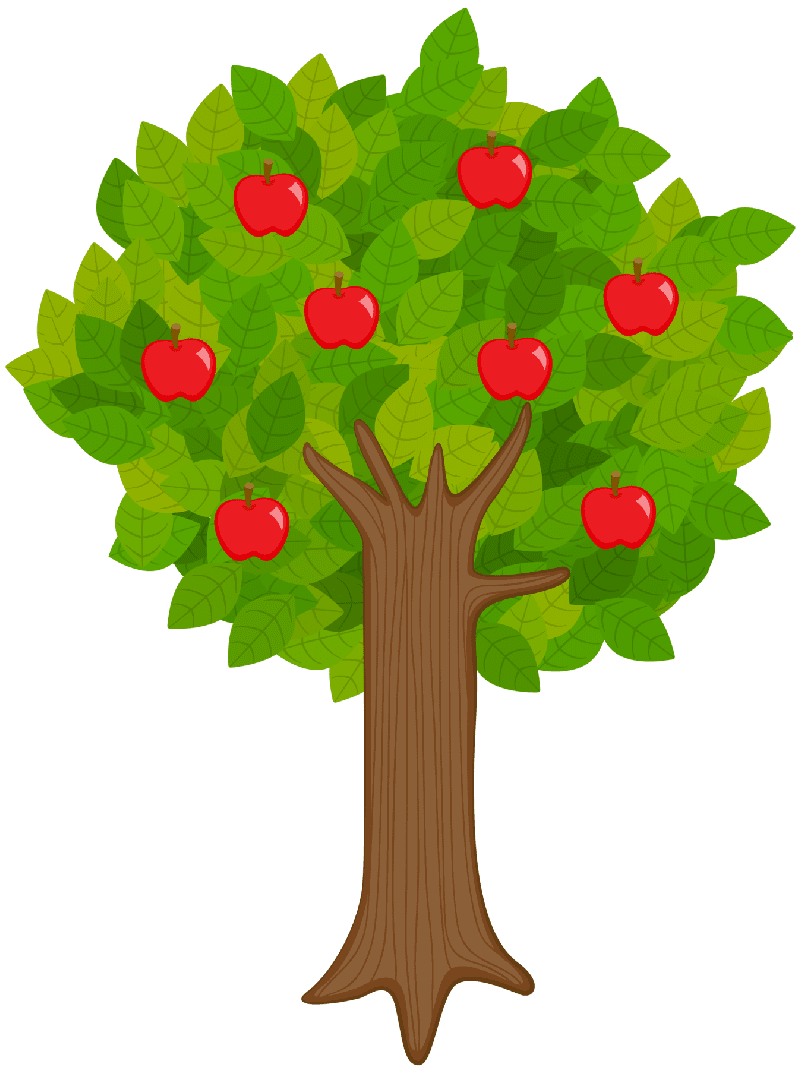 Apples pin page clipart vector 3