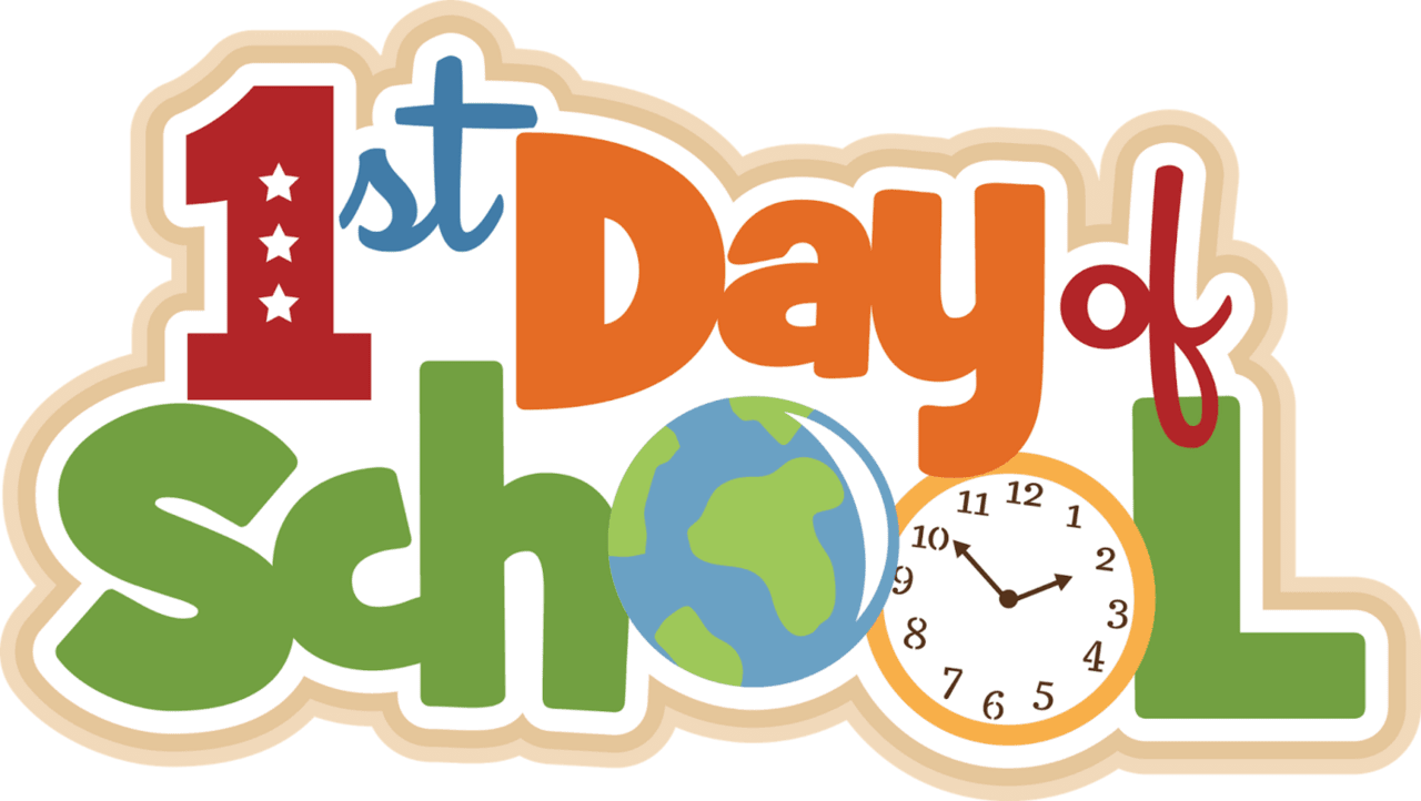 College first day of school clipart free