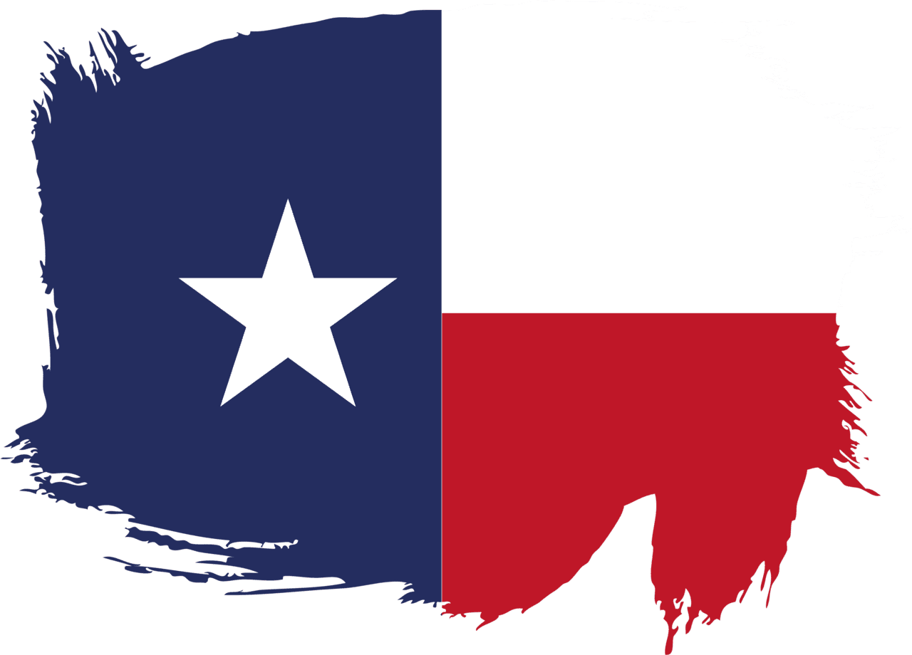 Texas flag paintbrush stroke vector clipart images