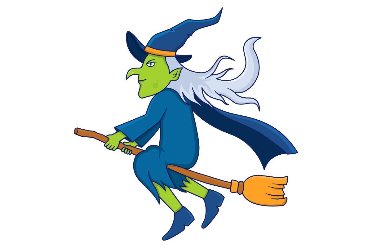 Broom witch halloween clipart transparent