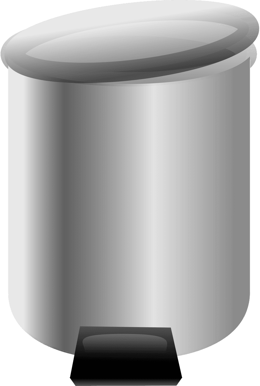 Garbage can trash vector clipart images 5