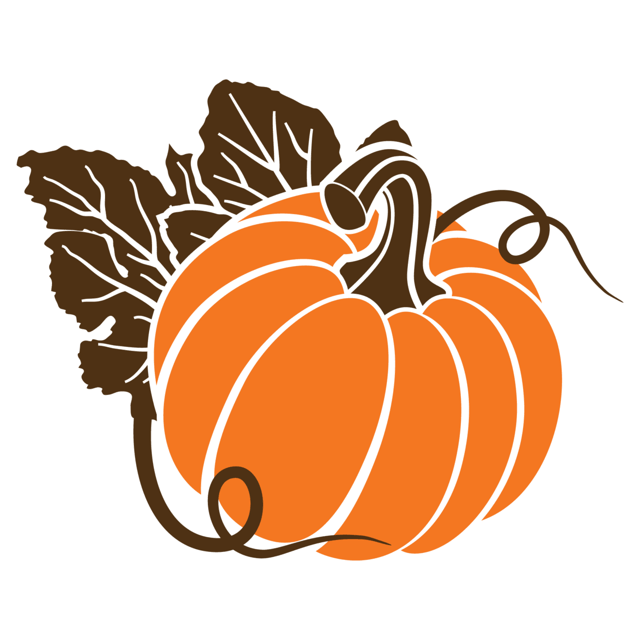 Cute pumpkin pin page clipart vector 3