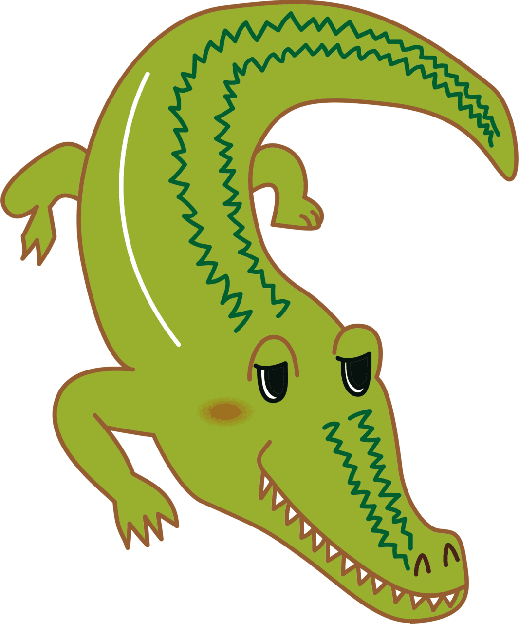 Crocodile alli gator vector clipart images