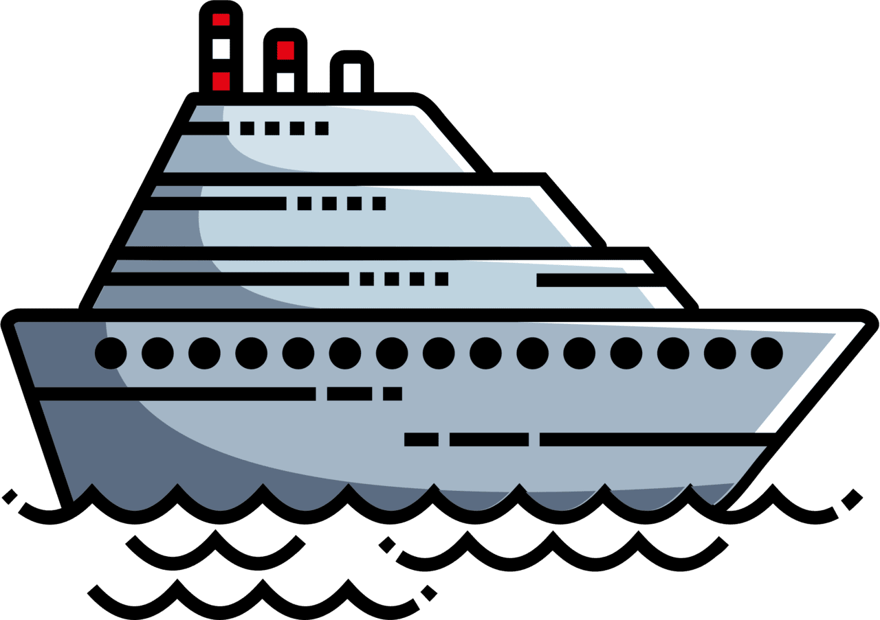 Cruise ship vector clipart images