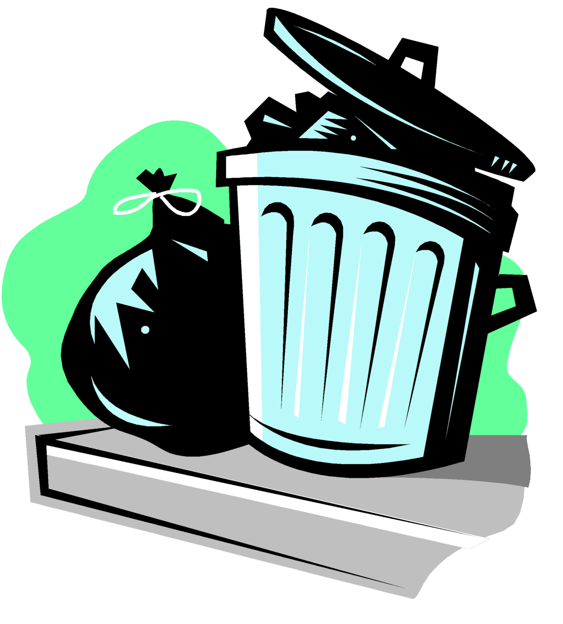 Garbage can trash and clipart free