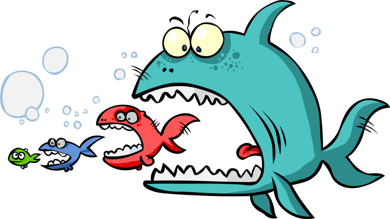 Fish eat ing food clipart photo