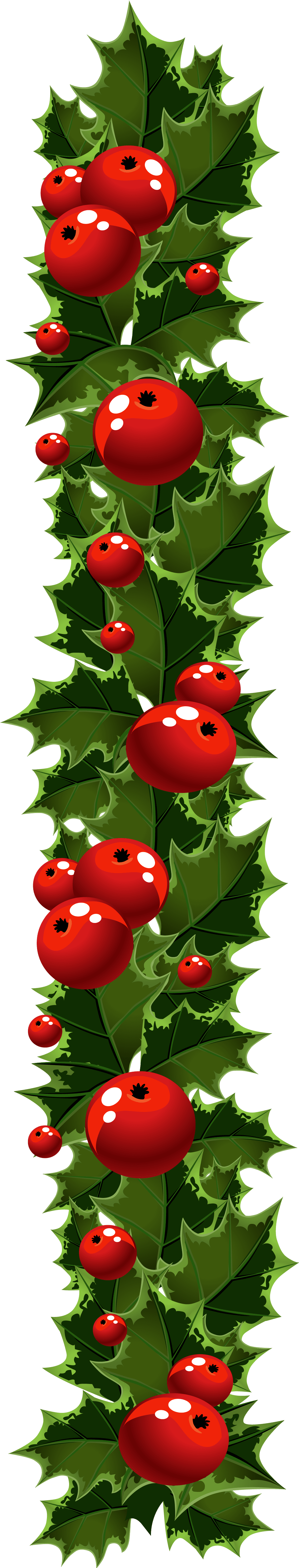 Christmas garland pin page clipart vector