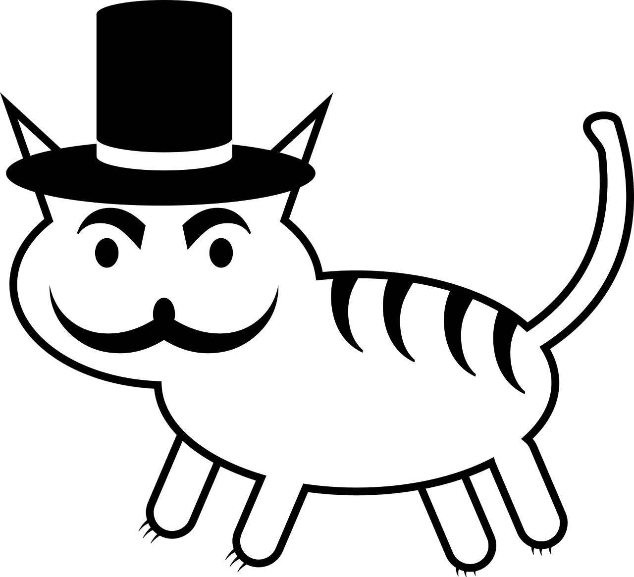 Cat in the hat images clipart