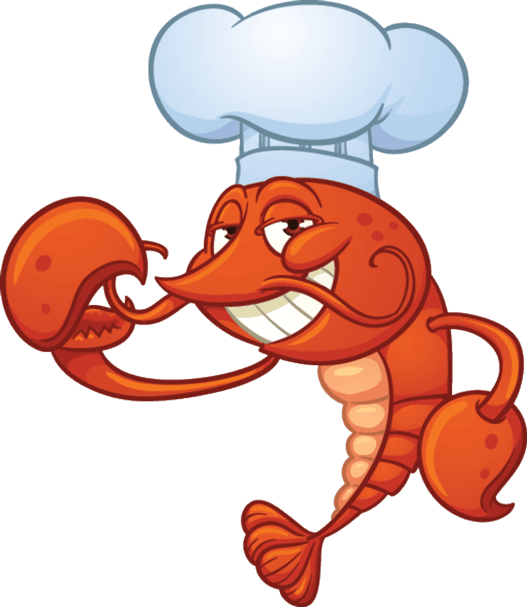 Shrimp pin page clipart picture