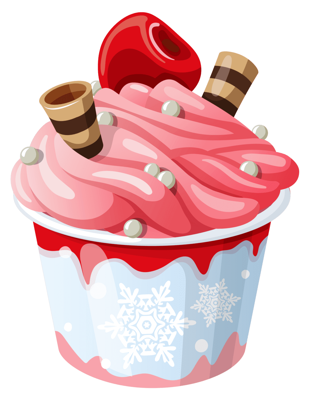 Dessert ice cream cup clipart picture