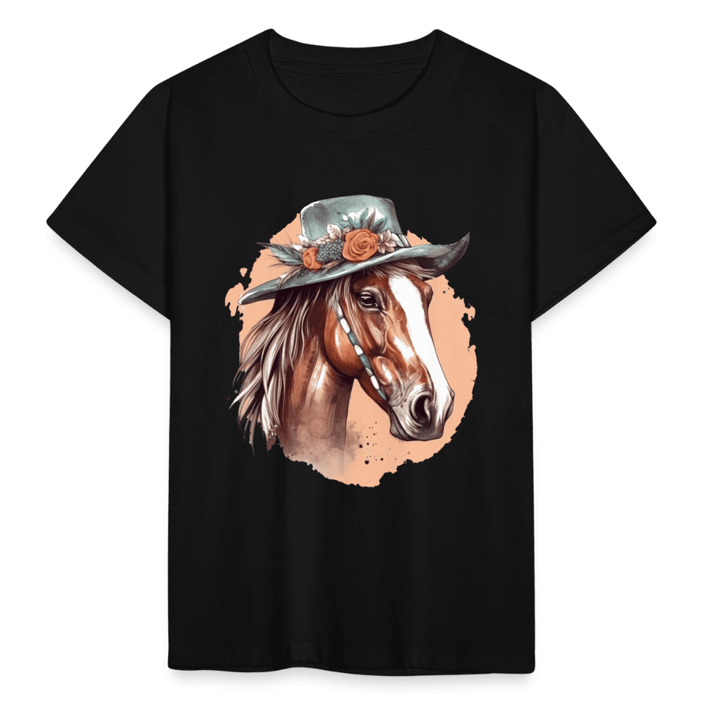 Kinder shirt pferd mit wunders nem hut hellrosa jahre clipart free