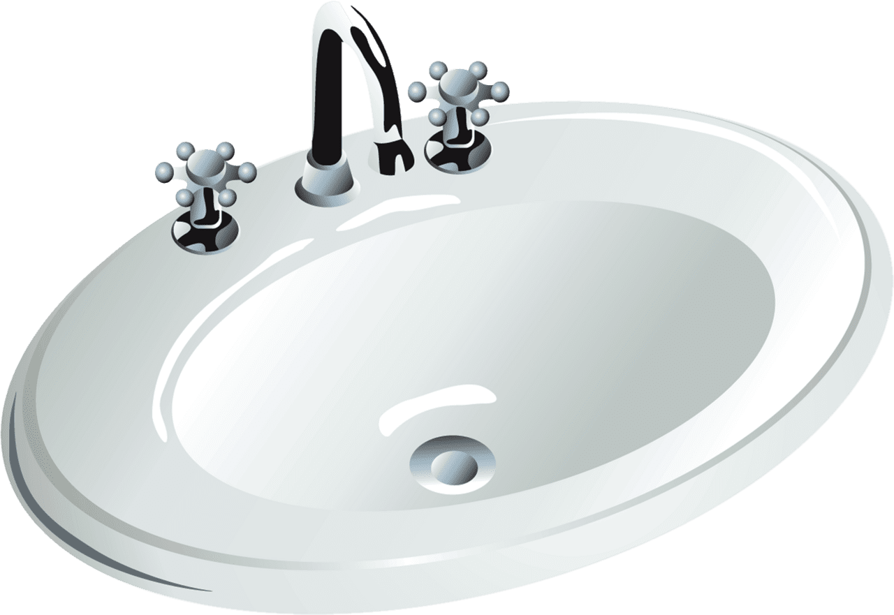 Washing hands sink clipart transparent