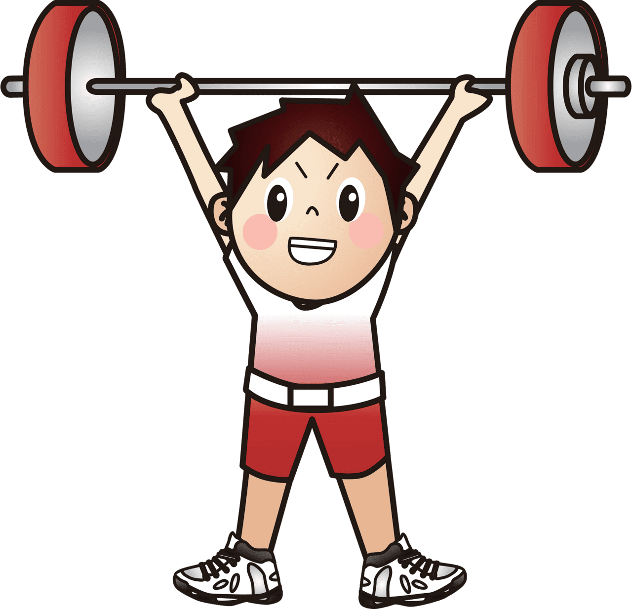 Training weightlifting clipart images