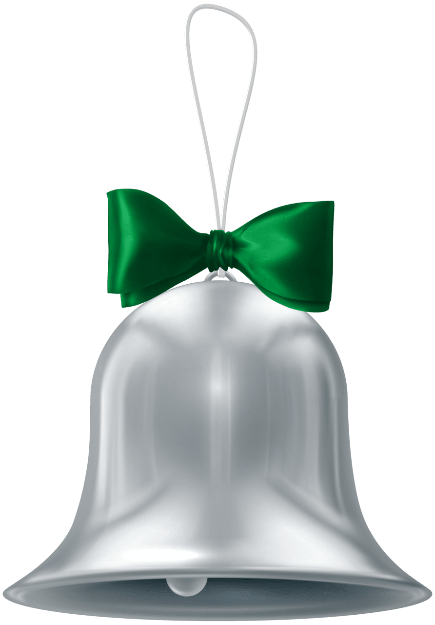 Christmas silver bell clipart high quality images and