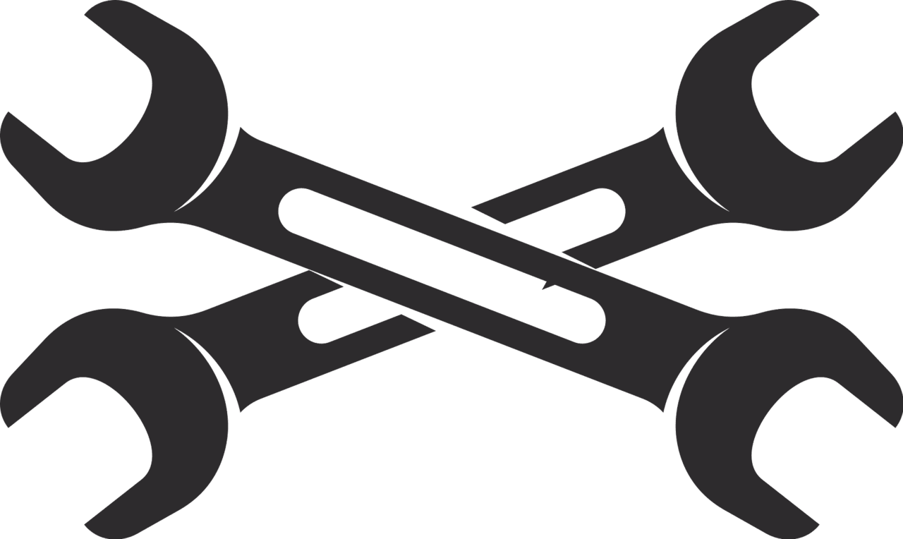 Crossed wrench es vector clipart images