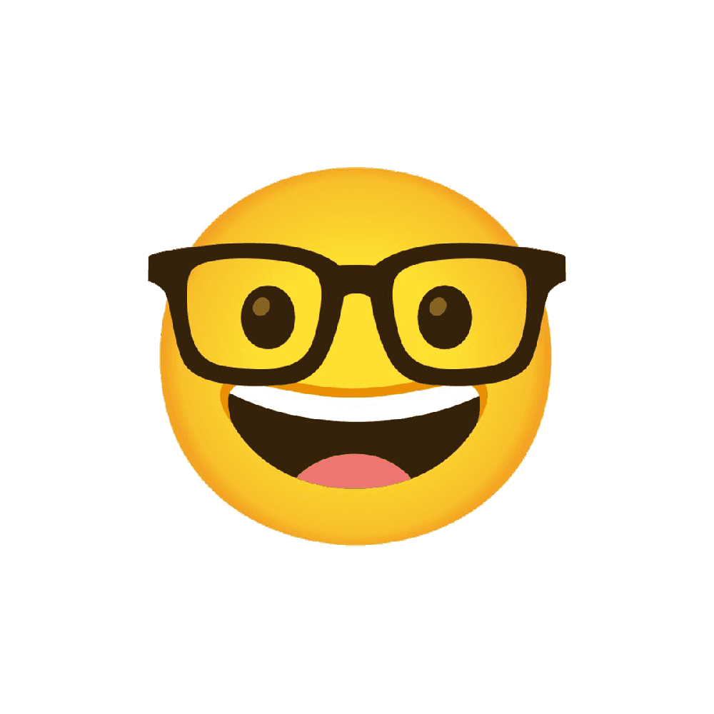 Nerd face emoji images hd photo clipart 2