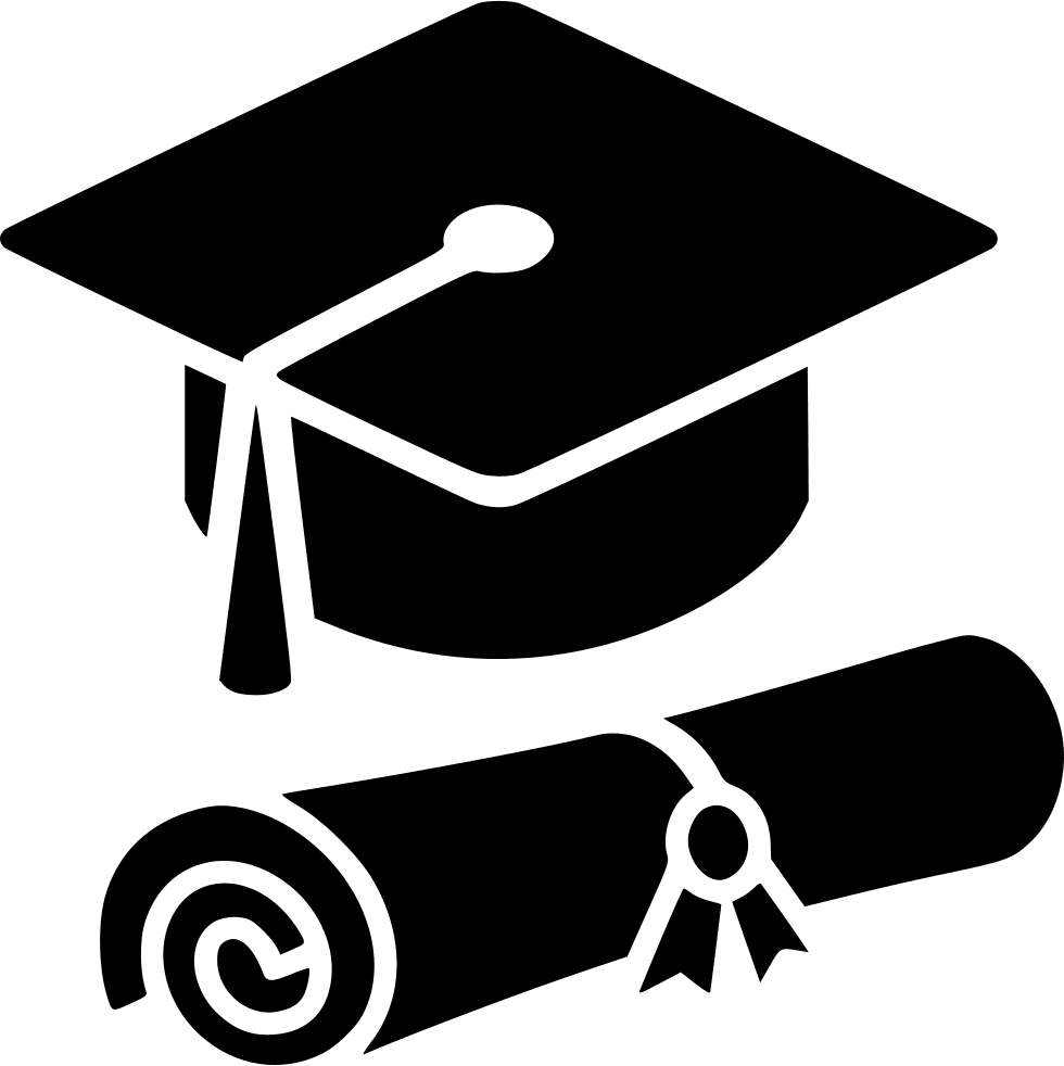 Grad cap pin page clipart image