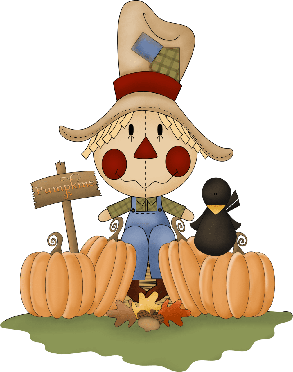 Cute pumpkin pin page clipart transparent 2