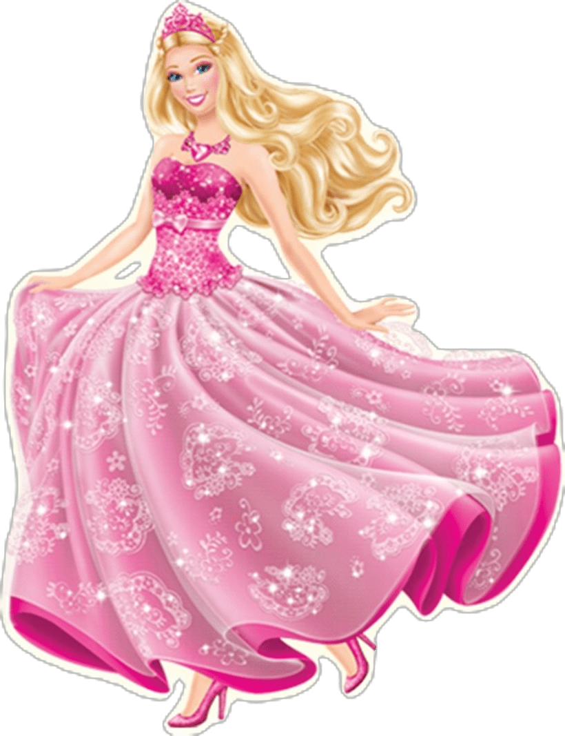 Barbie doll pin page clipart photo 2