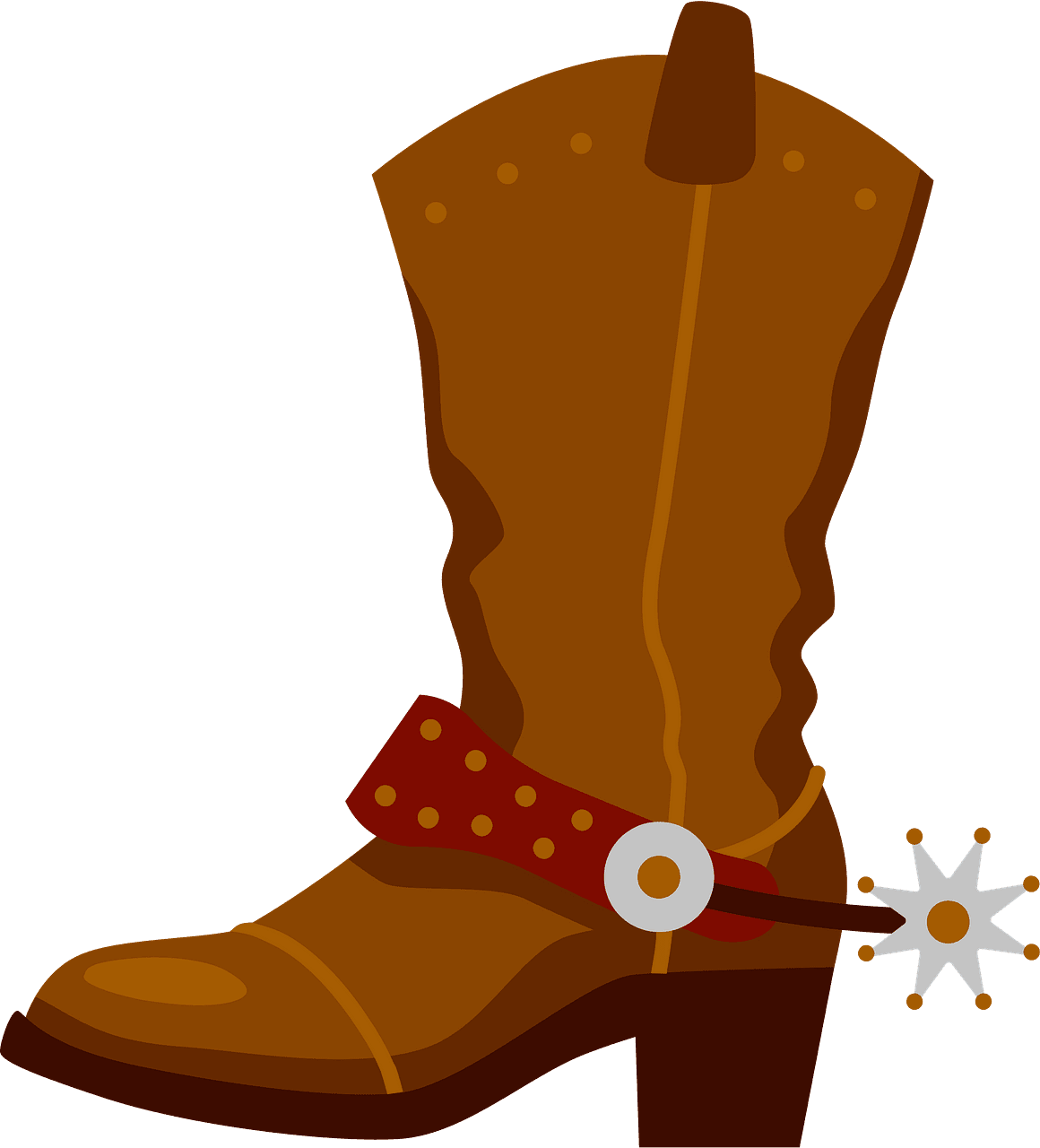 Cowboy boot vector clipart images 5