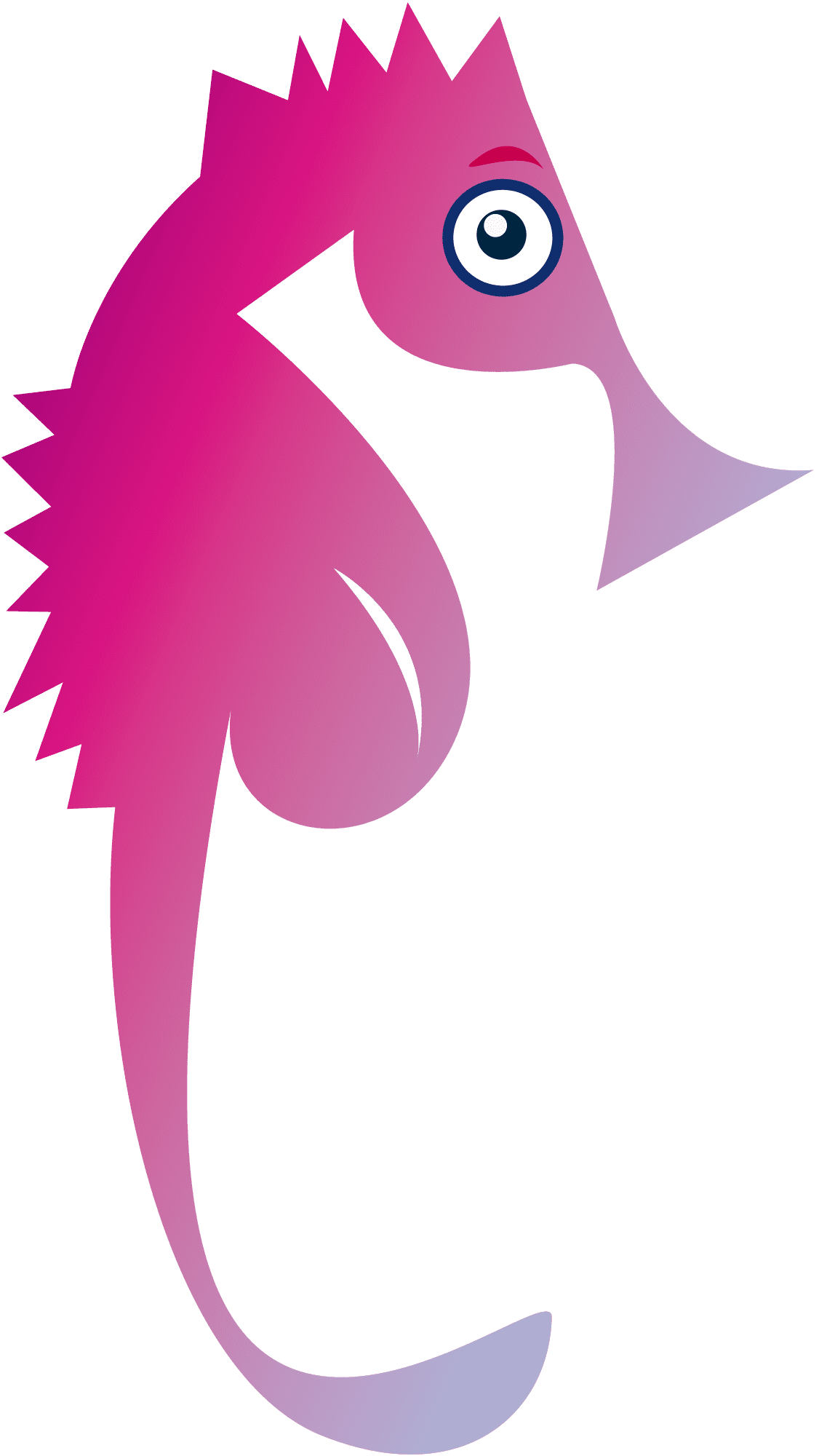 Seahorse vector clipart images 8