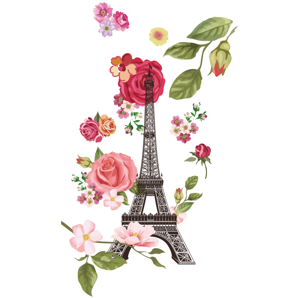 Eiffel tower pin page clipart logo