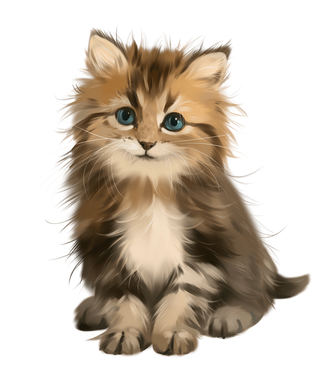 Cute cat pin page clipart background