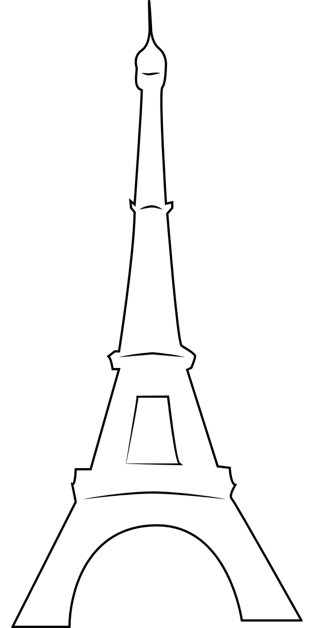 Eiffel tower pin page clipart photo