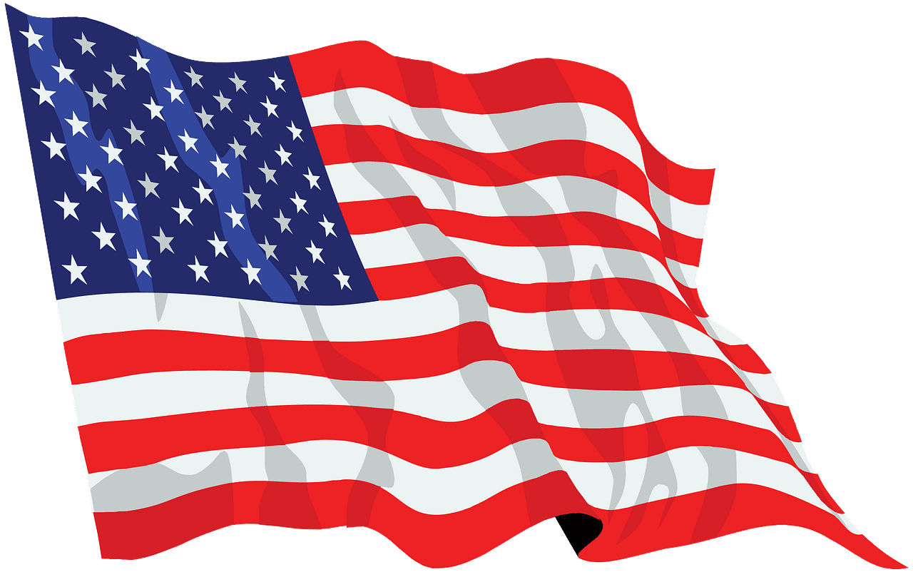 United states flag vector clipart images