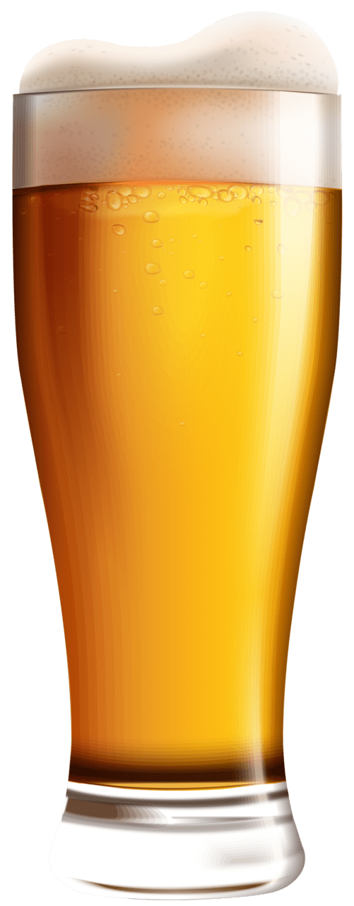 Alcohol glass with beer clipart image