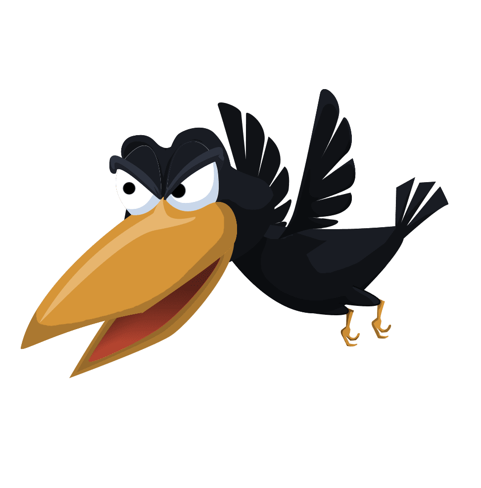 Crow page clipart free