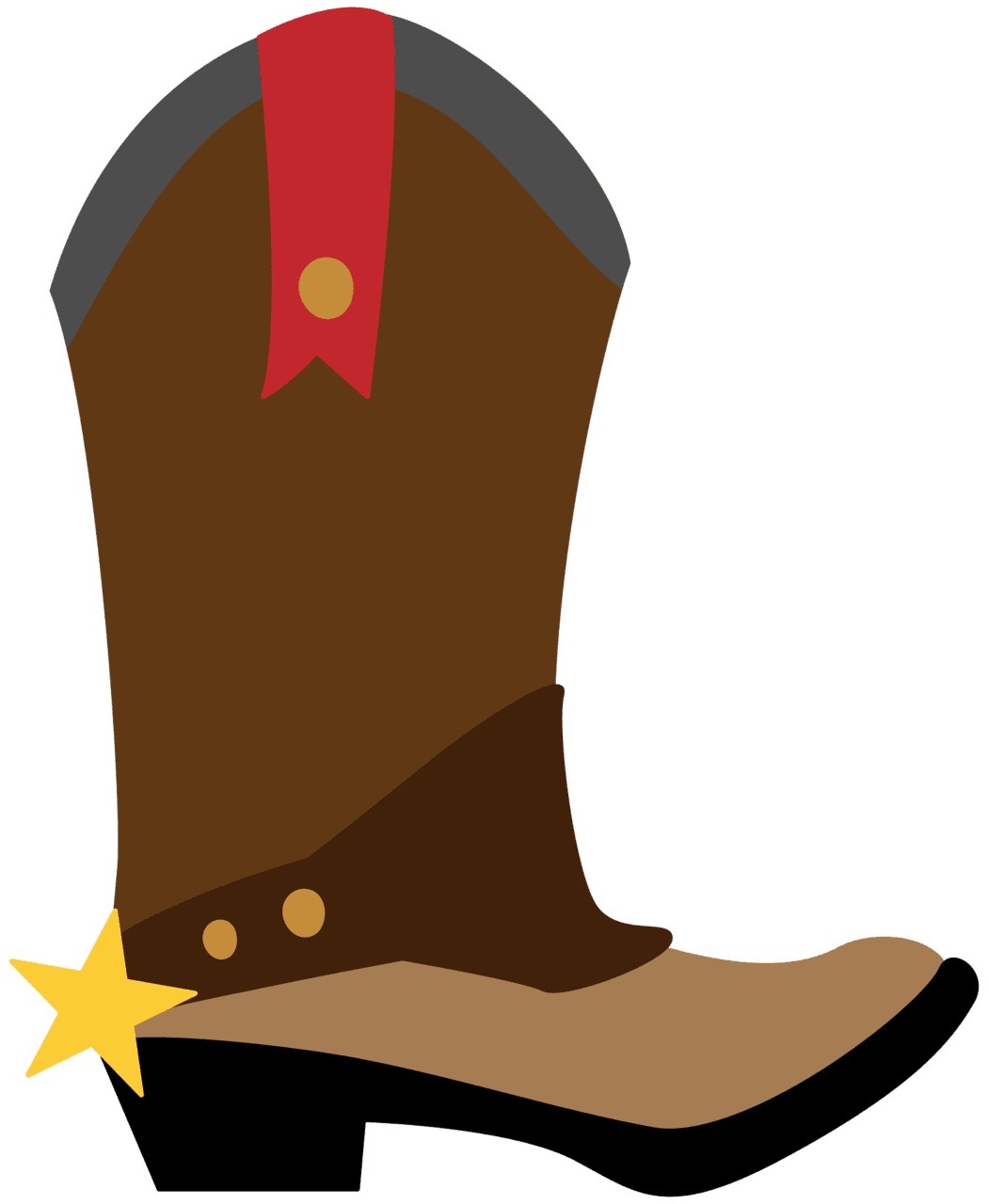 Cowboy boot vector clipart images 2