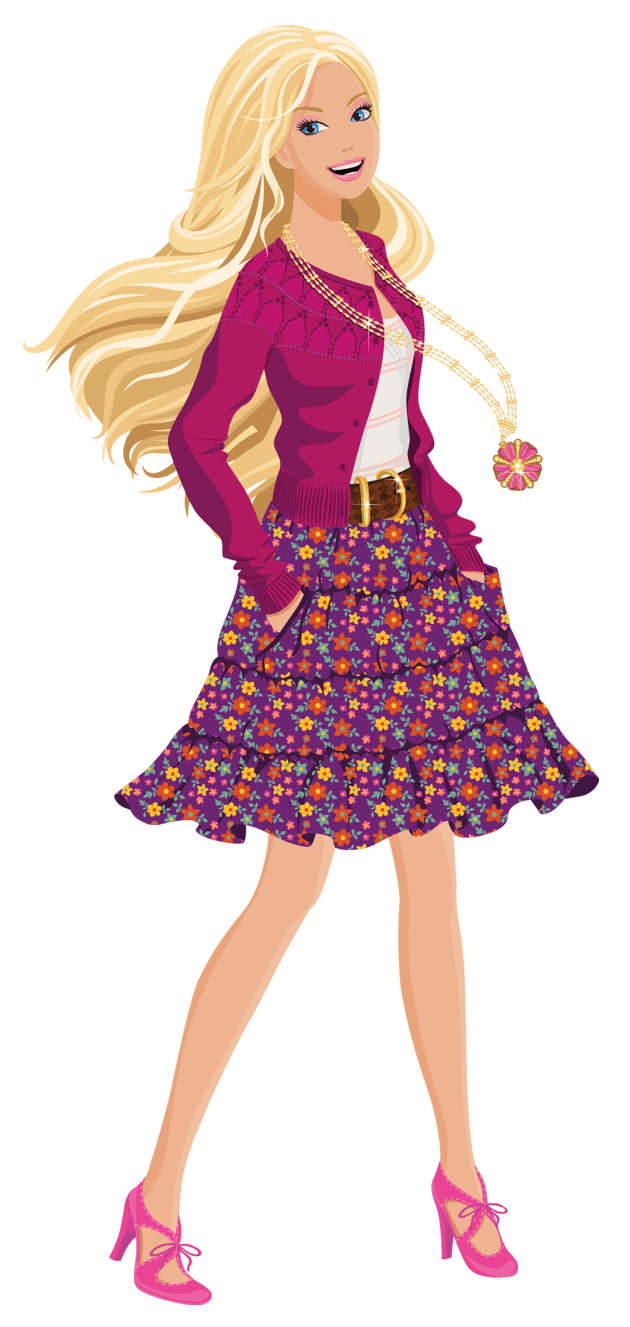 Barbie doll image for clipart