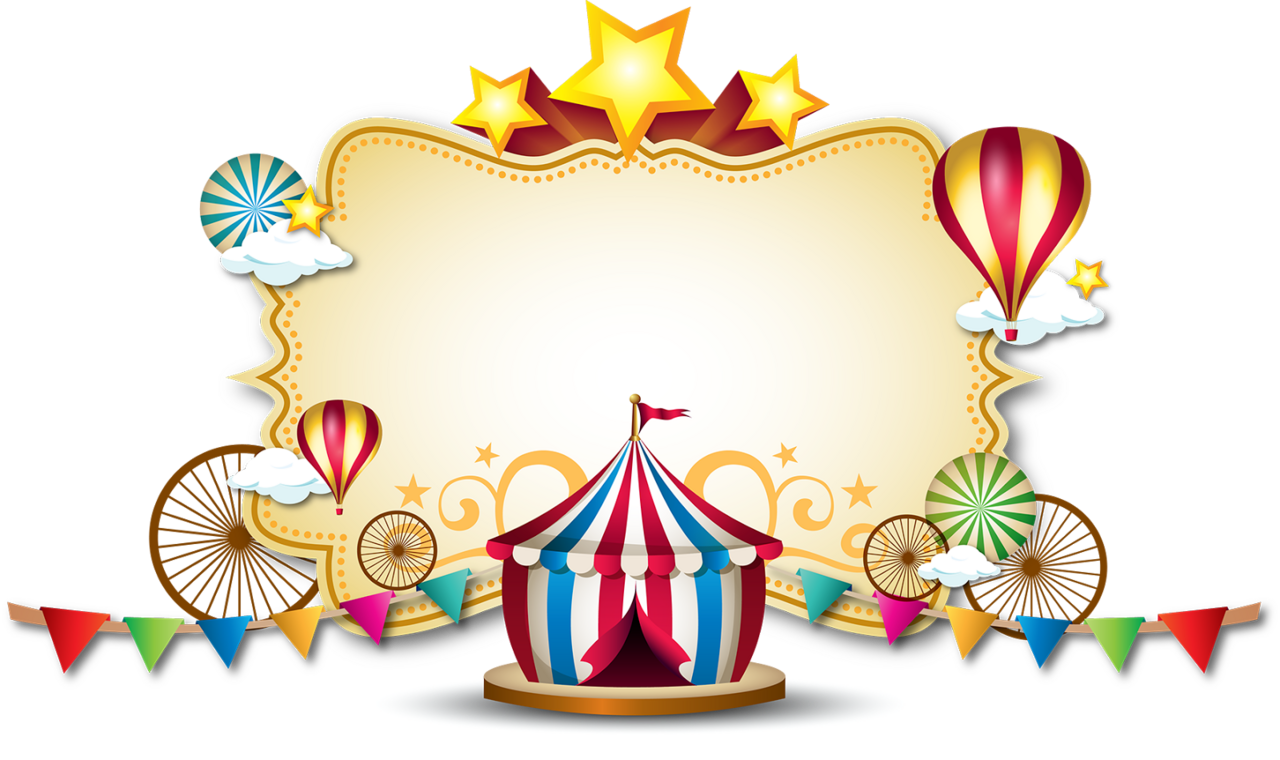 Circus pin page clipart photo 4