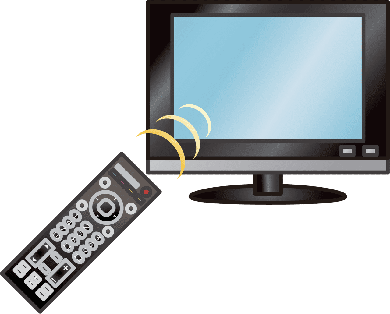 Lcd television vector clipart images