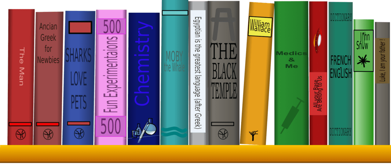 Bookshelf karolcia clipart picture