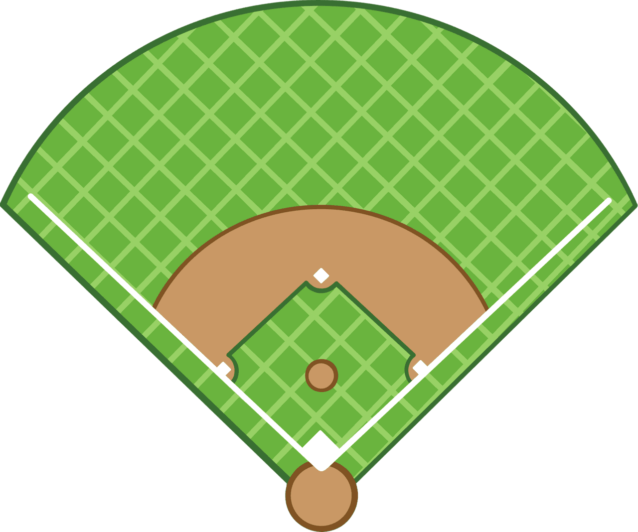 Baseball diamond vector clipart images 3