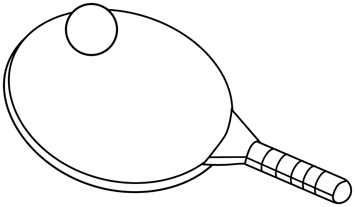 Tennis ping pong coloring pages best for kids clipart free