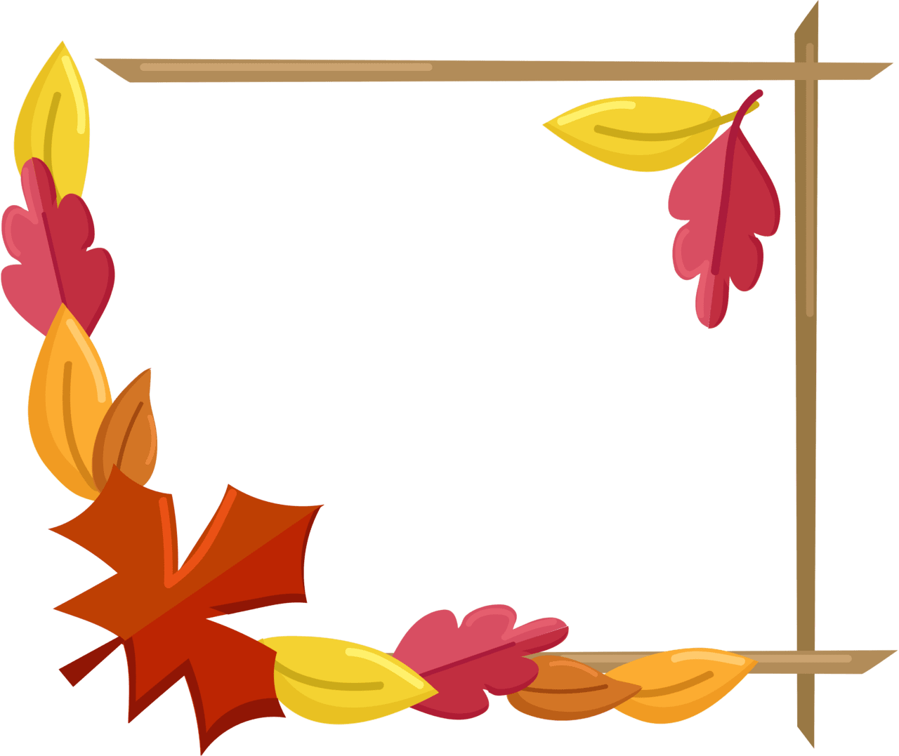 Fall border clipart images