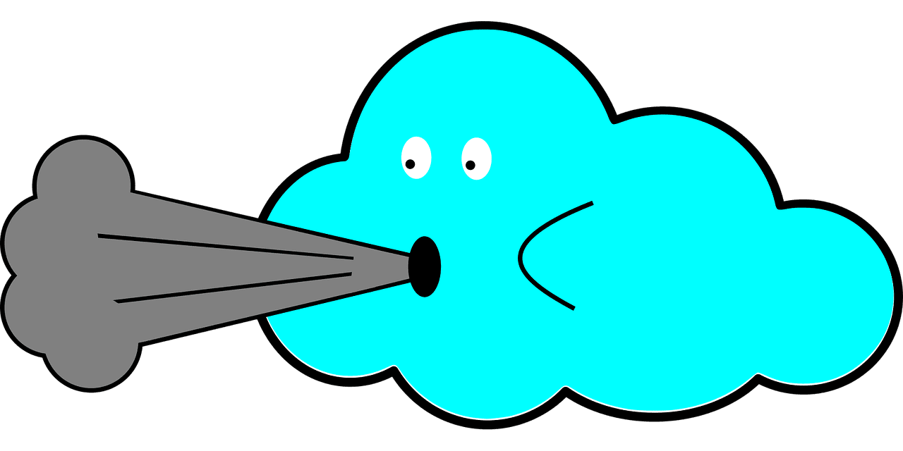 Cloud wind air vector graphic clipart