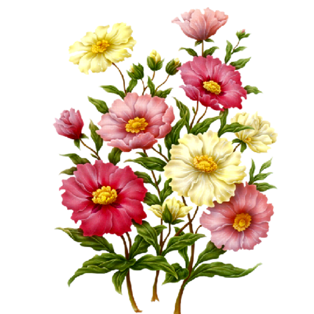 Bouquet of flowers pin page clipart clip art 2