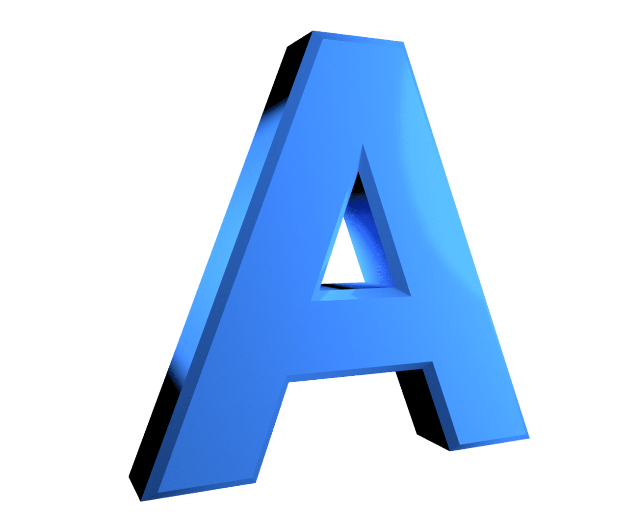 Simple blue alphabet large images ansparen clipart