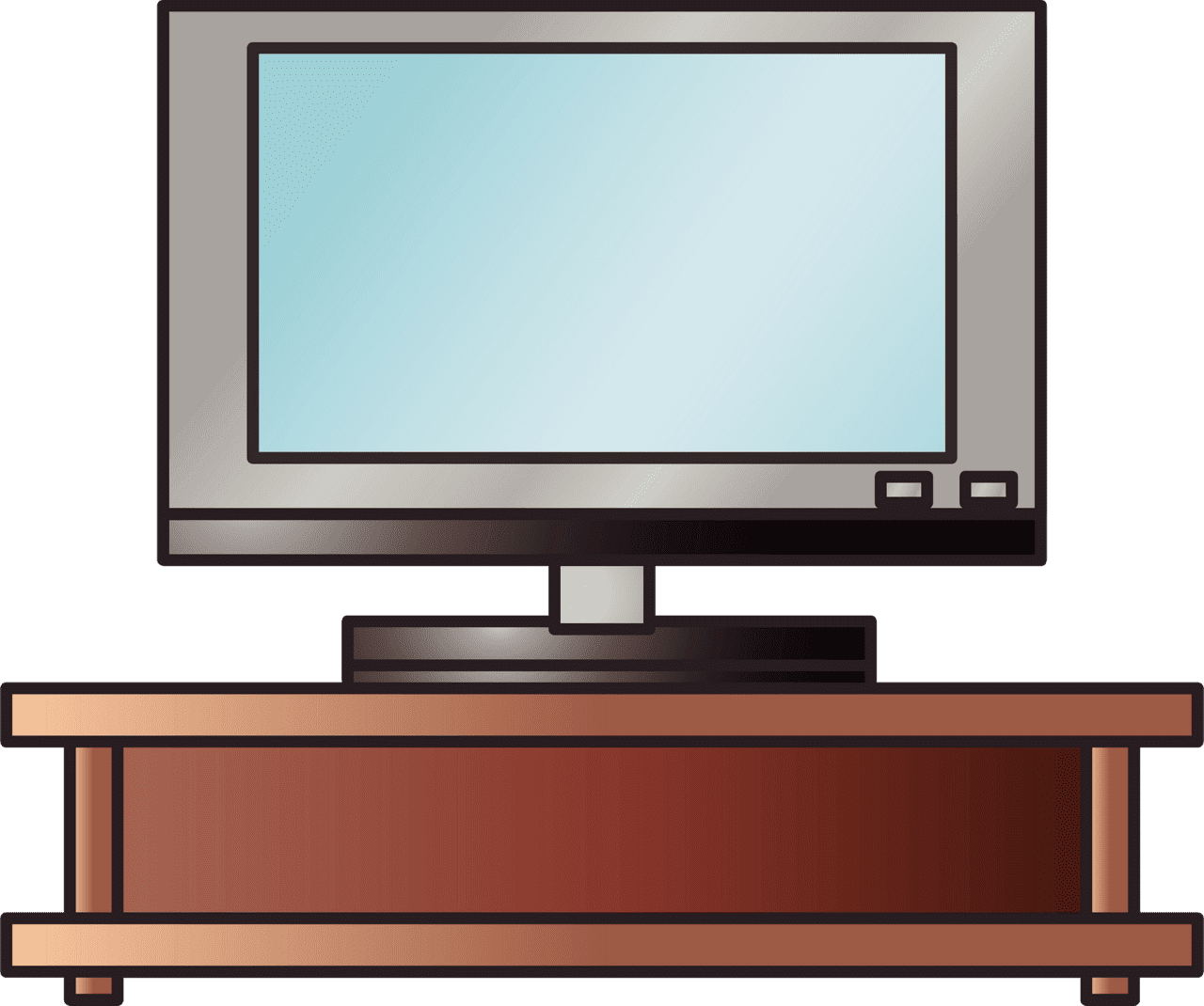 Television vector clipart images