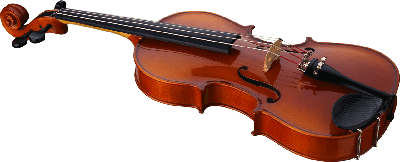 Violin single side clipart large size image