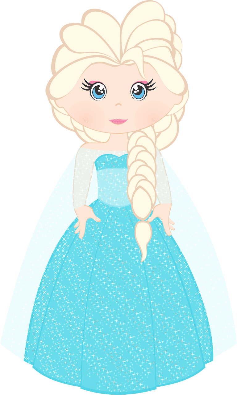 Elsa pin page clipart vector 3