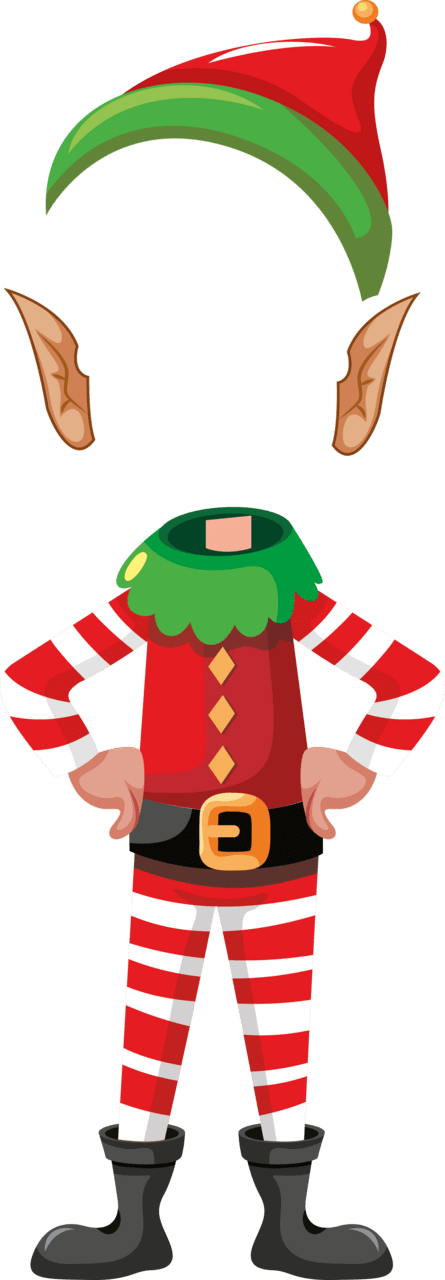 Elf the shelf pin page clipart vector 2