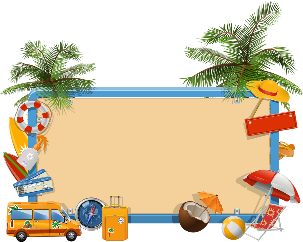 Etiquettes page vacation images clip summer clipart