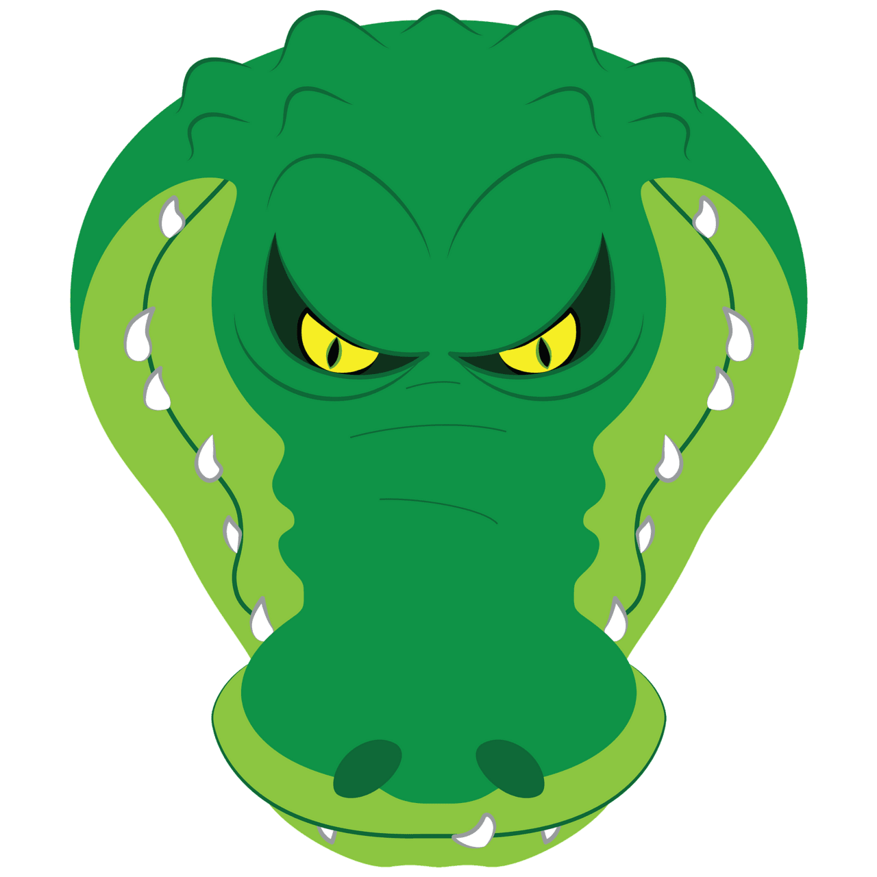 Alli gator head vector clipart images